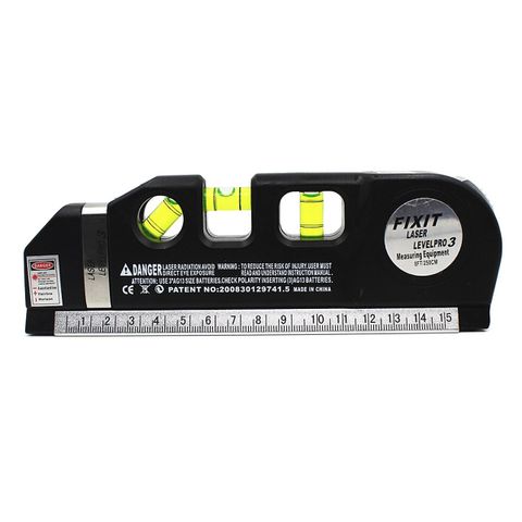 Thước thủy Nivo F2018 Fixit Laser Level Pro3 - Cân Mực Laser Đa Năng, Thiết Bị Xây Dựng, Đo Đạc Chính Xác, Vạch Đường Thẳng Ngang Dọc