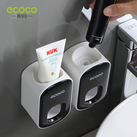 Bộ Nhả Kem Đánh Răng Ecoo - Tiện Lợi, Nhỏ Gọn, Dễ Dàng Sử Dụng, Thích Hợp Cho Mọi Không Gian Phòng Tắm