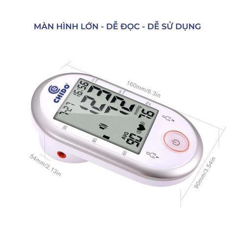 Máy Đo Huyết Áp Cảm Ứng CHIDO PG-800B28 - Tự Động Đo Huyết Áp & Nhịp Tim, Công Nghệ Nhật Bản, Dễ Sử Dụng, Kết Quả Chính Xác