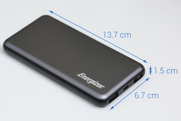 Pin sạc dự phòng Energizer UE10046 10.000 mAh Polymer - 2 cổng USB, thiết kế gọn nhẹ, sạc nhanh cho điện thoại và thiết bị di động