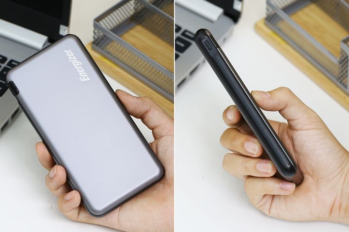 Pin sạc dự phòng Energizer UE10046 10.000 mAh Polymer - 2 cổng USB, thiết kế gọn nhẹ, sạc nhanh cho điện thoại và thiết bị di động