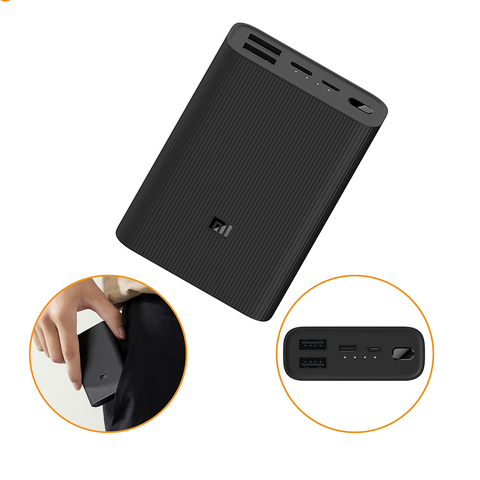 Pin Sạc Dự Phòng Xiaomi Power Bank 3 10000mAh - Thiết Kế Siêu Mỏng, Hỗ Trợ Sạc Nhanh 3.0, Chất Lượng Cao, Tiện Dụng Cho Mọi Thiết Bị
