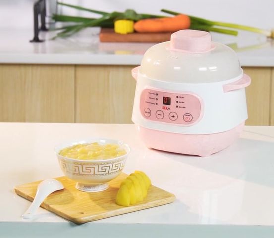 Nồi Nấu Cháo Chậm Seka GT68 - Chưng Yến Cách Thủy Tiện Lợi, Dung Tích 1L, Thiết Kế Sang Trọng, Công Suất 200W, Bảo Hành 12 Tháng