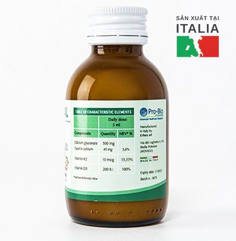 Canxi hữu cơ Bone Cal 150ml - Hỗ trợ phát triển chiều cao, bổ sung Vitamin D3, K2 cho trẻ, hương dưa bở thơm ngon, dễ uống.