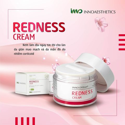 Kem Innoaesthetics Redness Cream - Hỗ Trợ Phục Hồi Da Mẩn Đỏ và Giãn Mao Mạch, Dưỡng Ẩm An Toàn 50ml