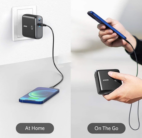 Pin sạc dự phòng Anker A1623 10000mAh kiêm củ sạc nhanh PD 20W - Thiết kế gọn nhẹ, sạc nhanh mọi thiết bị, tiện dụng cho du lịch