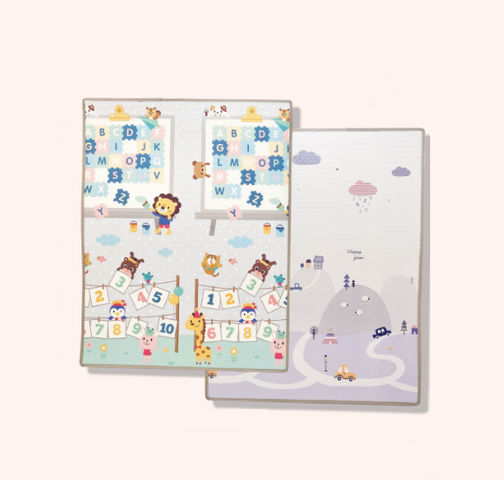Thảm Cuộn Gấp Gọn Umoo UM-0767 cho Bé - Thảm Chơi Nhiều Màu Sắc, An Toàn, Tiện Lợi, Chất Liệu XPE Chống Nước và Chống Trượt