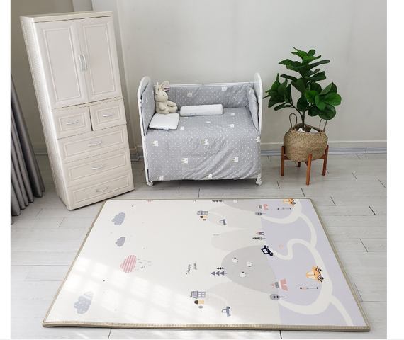 Thảm Cuộn Gấp Gọn Umoo UM-0767 cho Bé - Thảm Chơi Nhiều Màu Sắc, An Toàn, Tiện Lợi, Chất Liệu XPE Chống Nước và Chống Trượt