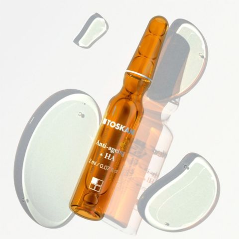Toskani Ampoules Chống Lão Hóa + HA - Serum Cấp Ẩm và Giảm Nhăn cho Da Căng Mịn, Hộp 15 Ống x 2ml