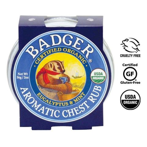 Dầu Bôi Hữu Cơ Badger Chest Rub Cho Bé - Chiết Xuất Từ Thiên Nhiên, Hỗ Trợ Giữ Ấm Cơ Thể, An Toàn Cho Trẻ Em Và Người Lớn