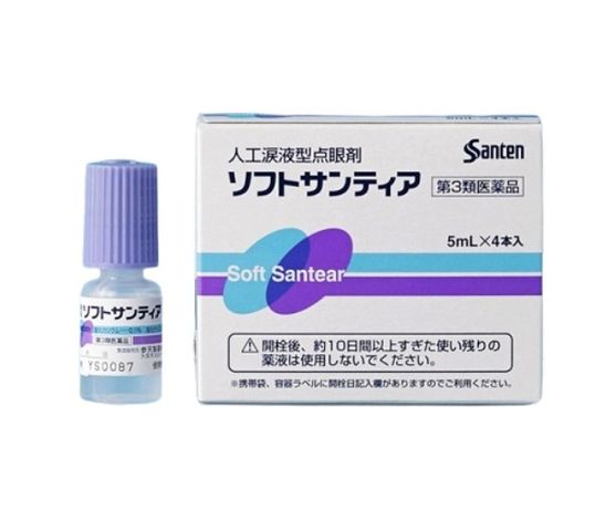 Combo 2 Lọ Nước Nhỏ Mắt Nhân Tạo Santen Soft Santear Nhật Bản - Giúp Cấp Ẩm, Khắc Phục Tình Trạng Khô, Mỏi, Cộm Mắt Tối Ưu