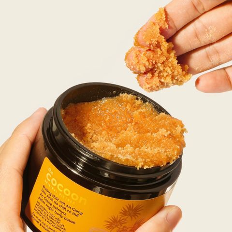 Tẩy da chết body đường thốt nốt Cocoon An Giang - Palmyra Palm Sugar Body Polish tự nhiên, dưỡng ẩm và làm mềm da 200ml