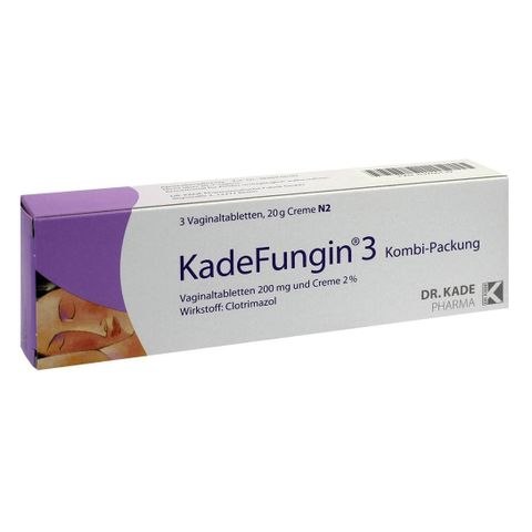 Viên Đặt và Kem Bôi Phụ Khoa KadeFungin 3 Kombi-Packung - Giải Pháp Giảm Ngứa, Nhiễm Nấm Cho Vùng Kín Khỏe Mạnh