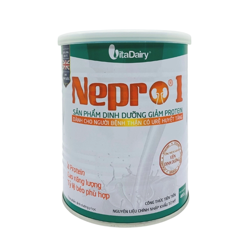 Sữa Bột Dinh Dưỡng Nepro 1 - Hỗ Trợ Người Bị Thận, Hộp 400g & 900g, Dinh Dưỡng Thiết Yếu, Hỗ Trợ Kiểm Soát Urê Huyết