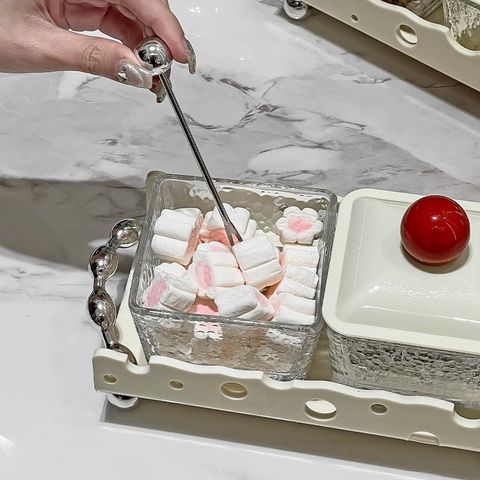 Bộ Hũ Đựng Bánh Mứt Kẹo Bằng Gốm Sứ & Thủy Tinh Cao Cấp - Sang Trọng, Tối Giản, Thân Thiện Môi Trường, Quà Tặng Hoàn Hảo