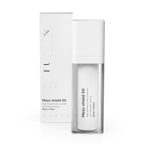 Kem Chống Nắng Fusion Meso Shield 50 - Bảo Vệ Da Dầu Mụn, Phổ Rộng, Chống UVA/UVB, Thẩm Thấu Nhanh, 30ml