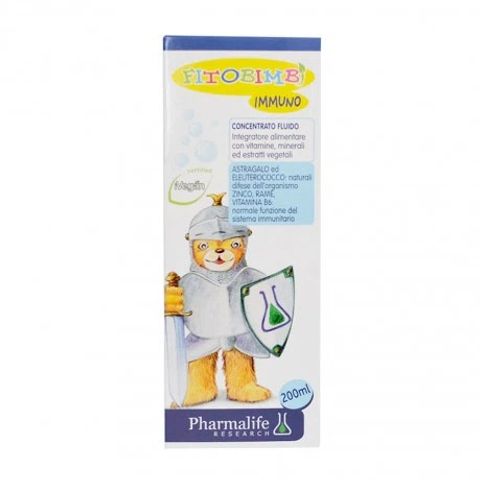Siro Fitobimbi Immuno 200ml - Hỗ Trợ Tăng Sức Đề Kháng, Duy Trì Hệ Miễn Dịch Khỏe Mạnh Cho Trẻ Nhỏ, Hương Vị Hoa Quả Tự Nhiên