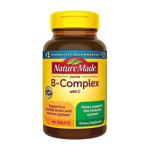 Viên Uống Super Vitamin B Complex Nature Made 140 Viên - Hỗ Trợ Tăng Cường Sức Khỏe và Giảm Mệt Mỏi Cho Bà Bầu