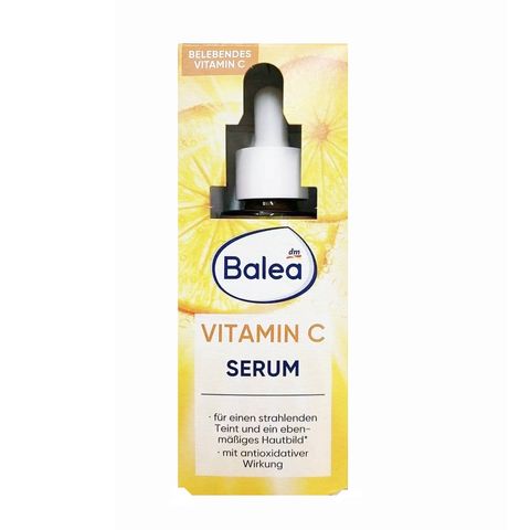 Serum Dưỡng Sáng Da Balea Vitamin C 30ml - Làm Trắng, Mờ Thâm, Trẻ Hóa Da - Chất Lỏng Nhẹ, Không Nhờn Dính, Chính Hãng Đức