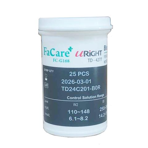 Que thử đường huyết FaCare FC G168 - Bộ 25 que và 25 kim lấy máu, công nghệ GDH-FAD chính xác, tiêu chuẩn Châu Âu