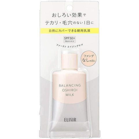 Sữa Chống Nắng Kiềm Dầu Shiseido Elixir Balancing Oshiroi Milk SPF50+ - Dưỡng Ẩm, Kiểm Soát Dầu, Bảo Vệ Da Tối Ưu