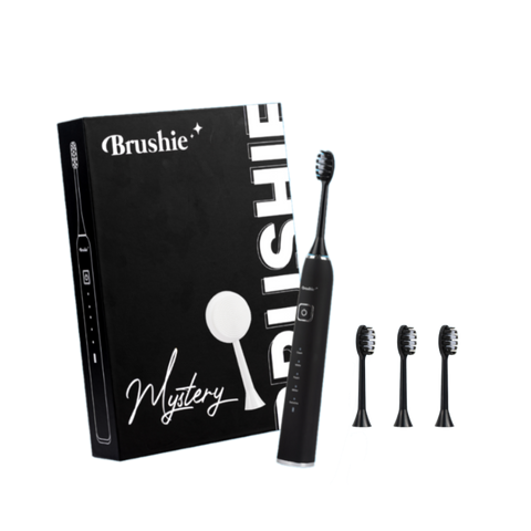 Combo Bàn Chải Điện Brushie Ultra - 5 Chế Độ, 3 Đầu Bàn Chải Thay Thế - Làm Sạch Nhanh Chóng, Hỗ Trợ Răng Nhạy Cảm