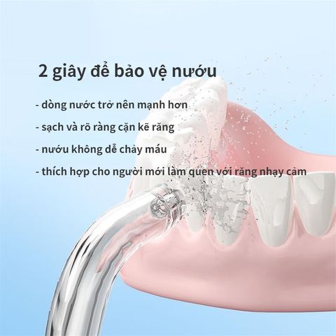 Máy Tăm Nước Vệ Sinh Răng Miệng Xiaomi Enpuly MLG1 Plus - Dung Tích 200ml, Thiết Kế Nhỏ Gọn, Pin 2000mAh, Chống Nước IPX7