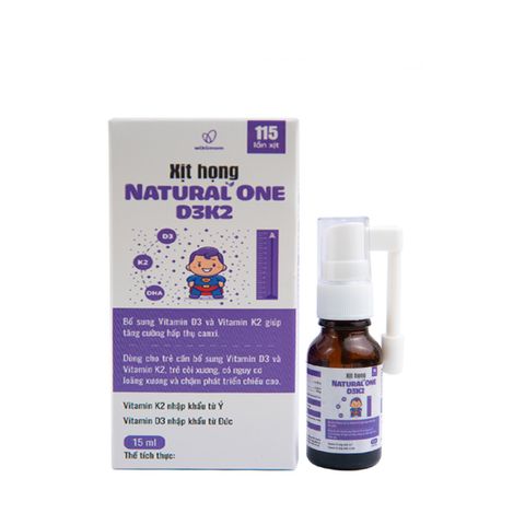 Xịt bổ sung Vitamin D3 + K2 cho bé Dekabon Natural One D3K2 - Tăng cường hấp thu canxi, hỗ trợ phát triển chiều cao và chống còi xương