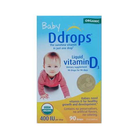 Vitamin D3 Baby Ddrops 400 IU - Bổ Sung Vitamin D Cho Trẻ Sơ Sinh Dưới 1 Tuổi - Hỗ Trợ Phát Triển Xương và Miễn Dịch