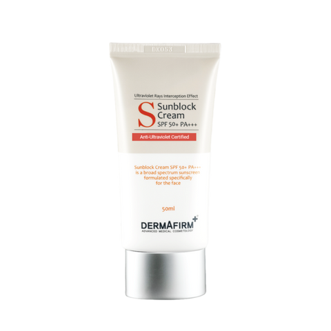 Kem Chống Nắng Dermafirm SunBlock Cream SPF50 PA+++ - Bảo Vệ Da Chống UVA/UVB, Thẩm Thấu Nhanh, Phù Hợp Mọi Loại Da, 50ml