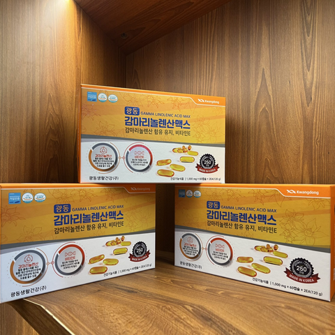 Tinh Dầu Hoa Anh Thảo Kwangdong Hàn Quốc - Hỗ Trợ Nội Tiết Tố Nữ, 120 Viên, Giàu Gamma Linolenic Acid Max