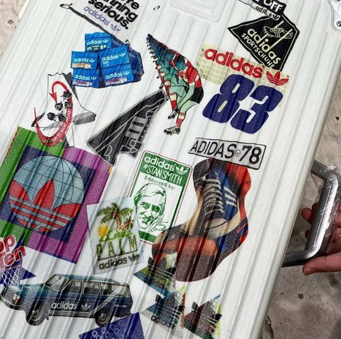 Vali Kéo Adidas Sticker 83 SS Du Lịch - Nhựa Cao Cấp, Thiết Kế Sang Trọng, Dễ Dàng Di Chuyển 360 Độ