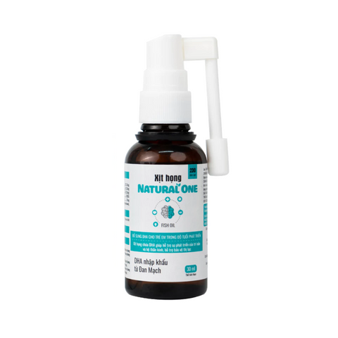 Xịt Họng Natural One DHA Dekabon 30ml - Hỗ Trợ Bổ Sung DHA và Nutrients Cho Trẻ Em, Phát Triển Thị Lực và Trí Não