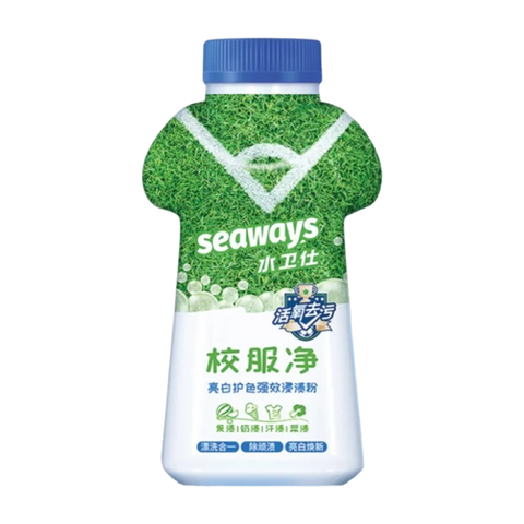 Chai bột giặt Oxy tẩy trắng và bảo vệ màu quần áo màu Seaways - 340g