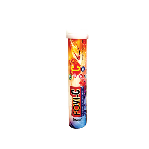 Viên Sủi Bổ Sung Vitamin C 500mg Fovi C - Hỗ Trợ Tăng Cường Đề Kháng, Bồi Bổ Sức Khỏe, Dễ Dàng Hòa Tan trong Nước