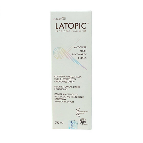 Kem Dưỡng Ẩm Latopic Face & Body 75ml - Giảm Ngứa, Dưỡng Ẩm Da Mềm Mịn, An Toàn Cho Mọi Lứa Tuổi