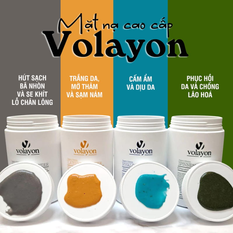Mặt Nạ Volayon Dạng Bột 500g - Mặt Nạ Chăm Sóc Da Hàn Quốc Đủ 4 Màu, Phù Hợp Mọi Loại Da, Hiệu Quả Dưỡng Da Tự Nhiên