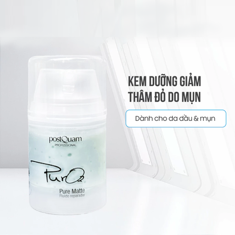 Kem Dưỡng Ẩm Da Dầu Mụn Postquam Pure Matte - Hỗ Trợ Kháng Khuẩn, Phục Hồi Da, Giảm Thâm Mụn - 50ml