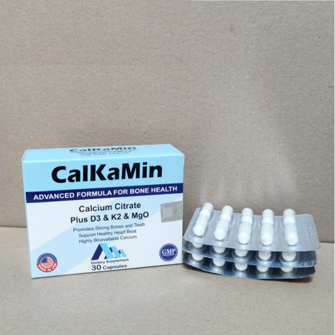 Viên Uống Bổ Sung Canxi CalKaMin - Hỗ Trợ Xương Chắc Khỏe Với Vitamin D3, K2 & Magie - Dành Cho Phụ Nữ Mang Thai & Trẻ Em Phát Triển