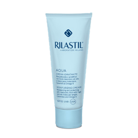 Kem Dưỡng Ẩm Rilastil Aqua SPF 15 - Kem Dưỡng Da Chống Nắng 50ml, Cấp Ẩm Mịn Màng, Bảo Vệ Da Khỏi Tia UV