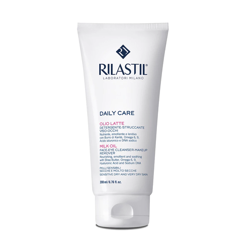 Sữa Rửa Mặt Rilastil Daily Care Milk Oil 200ml - Sản Phẩm Dành Cho Da Nhạy Cảm, Giúp Làm Sạch và Dưỡng Ẩm Tự Nhiên