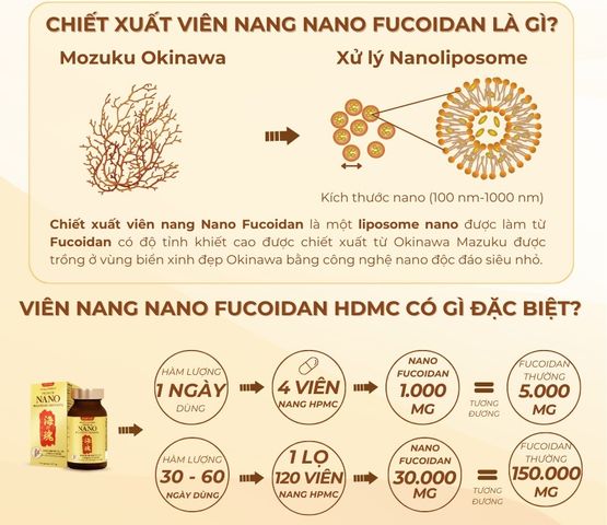 Viên uống Nano Fucoidan Okinawa Eikenbi - Tảo Nâu Bổ Sung Sức Khỏe, Tăng Cường Miễn Dịch, Hỗ Trợ Phục Hồi Sau Can Thiệp Y Tế