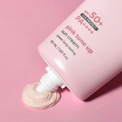 Kem Chống Nắng Nâng Tone Pretty Skin Pink Tone Up Sun Cream SPF 50+/PA++++ - Chống Nắng và Làm Sáng Da Tự Nhiên, Phù Hợp Với Da Nhạy Cảm