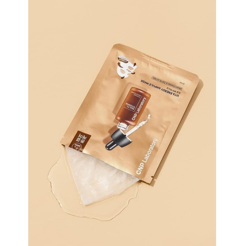 Mặt Nạ Dưỡng Trắng Da CNP Laboratory Vita Energy Ampule Mask - Hộp 10 Miếng Đem Lại Làn Da Tươi Sáng, Đầy Năng Lượng
