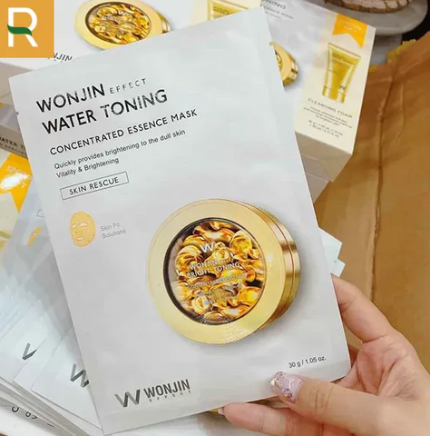 Mặt Nạ Dưỡng Trắng Trẻ Hóa Da Wonjin Effect Water Toning - 18 Vitamin Cung Cấp Độ Ẩm và Làm Sáng Da, Ngừa Mụn