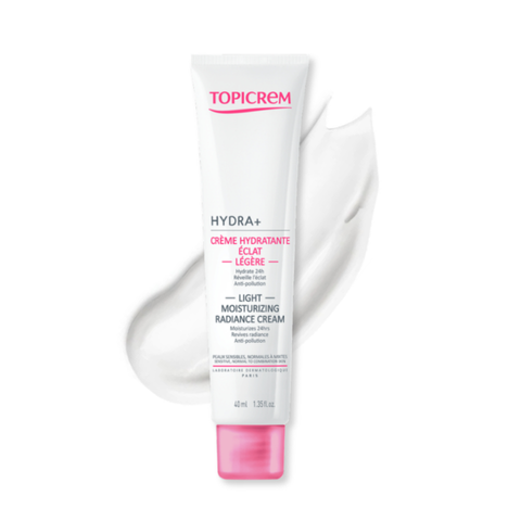 Kem Dưỡng Ẩm Sáng Da Topicrem Hydra+ Light Moisturizing Radiance Cream 40ml - Hỗ Trợ Cấp Ẩm, Làm Dịu Da, Phù Hợp Mọi Loại Da
