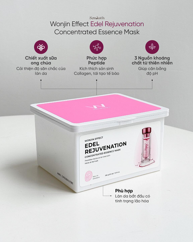 Mặt Nạ Wonjin Effect Edel Rejuvenation - Hỗ Trợ Trẻ Hóa Da, Phục Hồi & Cải Thiện Độ Săn Chắc Làn Da, 30 Miếng