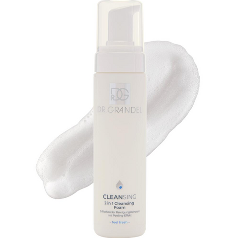 Sữa Rửa Mặt Tạo Bọt 2in1 Dr.Grandel Cleansing Foam 200ml - Tẩy Tế Bào Chết, Ngăn Ngừa Mụn, Làm Sạch Sâu cho Da Dầu