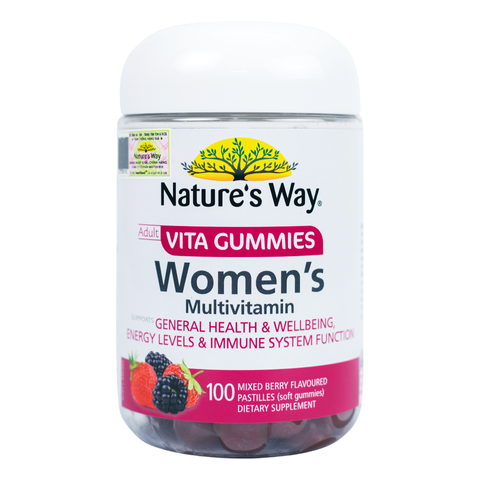 Vitamin Tổng Hợp Cho Nữ Nature's Way Adult Vita Gummies - Bổ Sung Vitamin, Tăng Cường Sức Khỏe, Tốt Cho Xương, Da, Tóc - 100 Viên