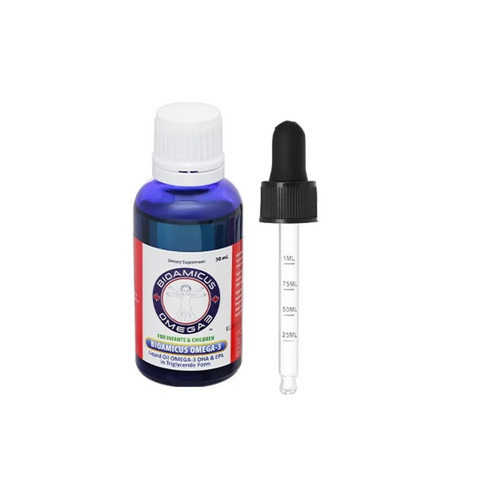 BioAmicus Omega-3 DHA+EPA Dạng Giọt Cho Trẻ Sơ Sinh - Hỗ Trợ Phát Triển Não Bộ và Thị Giác, 30ml